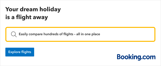 Booking.com Search FlightsImage